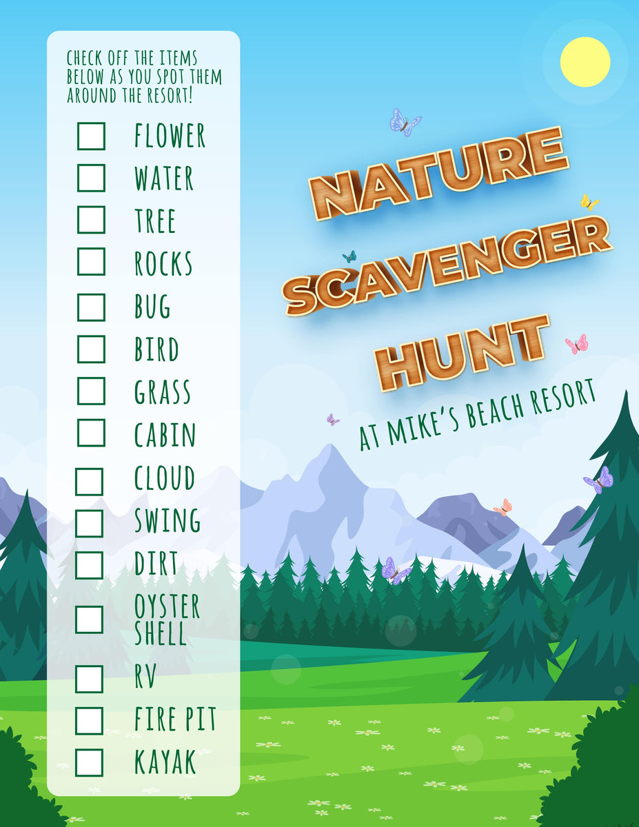 Nature Scavenger Hunt Pdf Digital Download – Olympic Oyster Co.